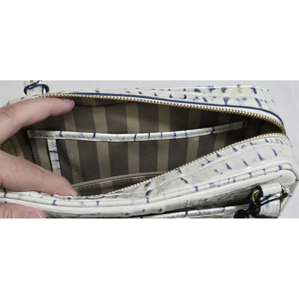 Brahmin Demi Crossbody Bag Marina La Scala Croc Embossed Leather Dillard's Exclu